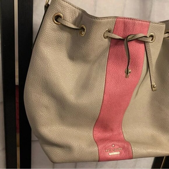 Kate Spade Bennett Seren Bucket Bag Drawstring Purse - Picture 5 of 11